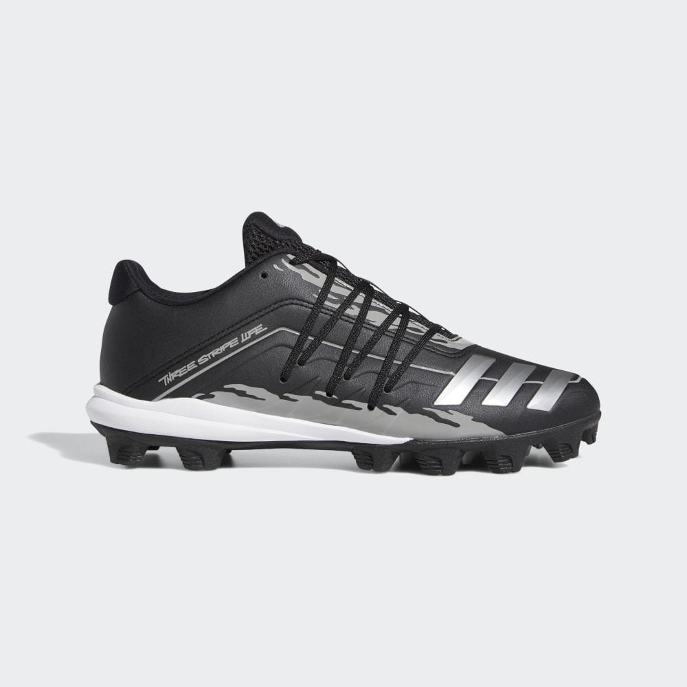 Adidas Men's Afterburner 6.0 Molded Speed Trap Baseball Cleats Black/Silver Metal/Grey Ireland EG921